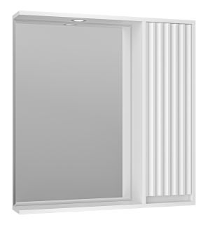 Зеркальный шкаф с подсветкой Brevita Balaton BAL-04080-01-П правый 80см белый